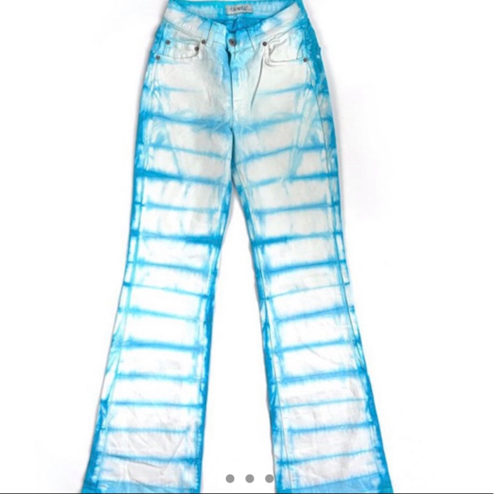 VINTAGE GUESS Striped Tie Dye Jeans